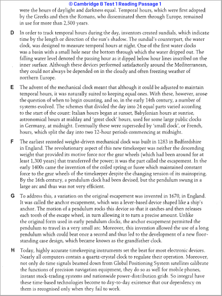 IELTS Reading: strategies and techniques for all question types; with special tips for time management